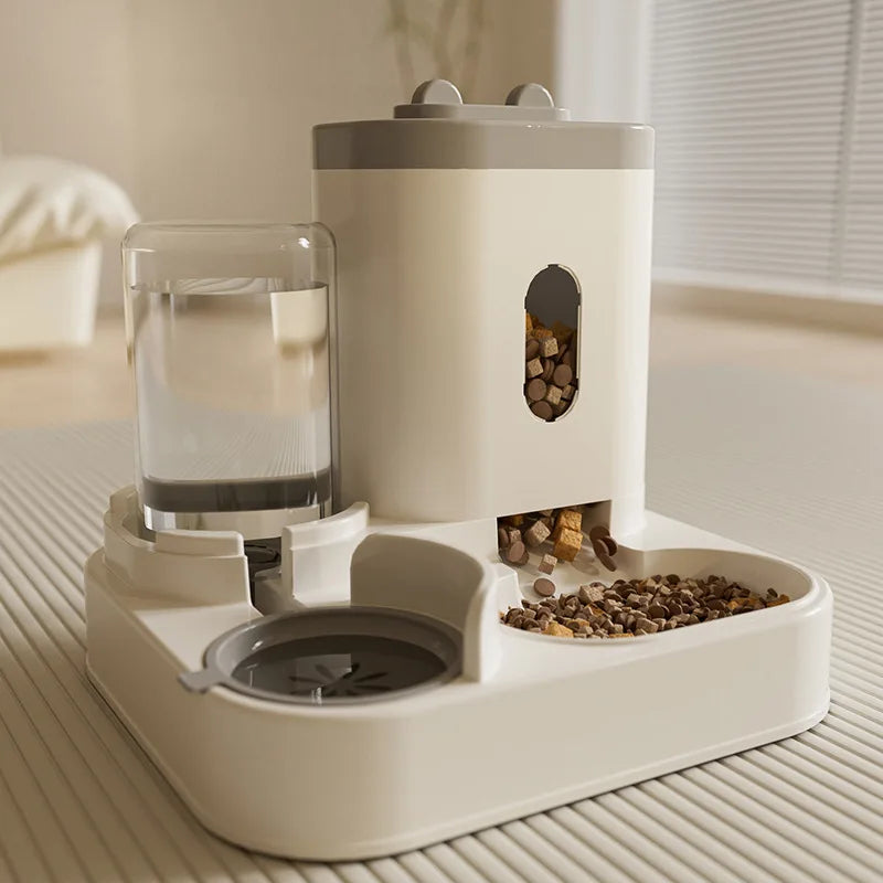 automatic cat feeding  water dispenser