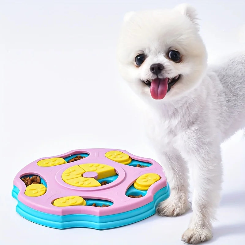 Dog Educational Toy Feeder anti-Choking Bowl Slow Food Bowl Pet Supplies Dog Bowl Training Smell Intelligence for Finding Food