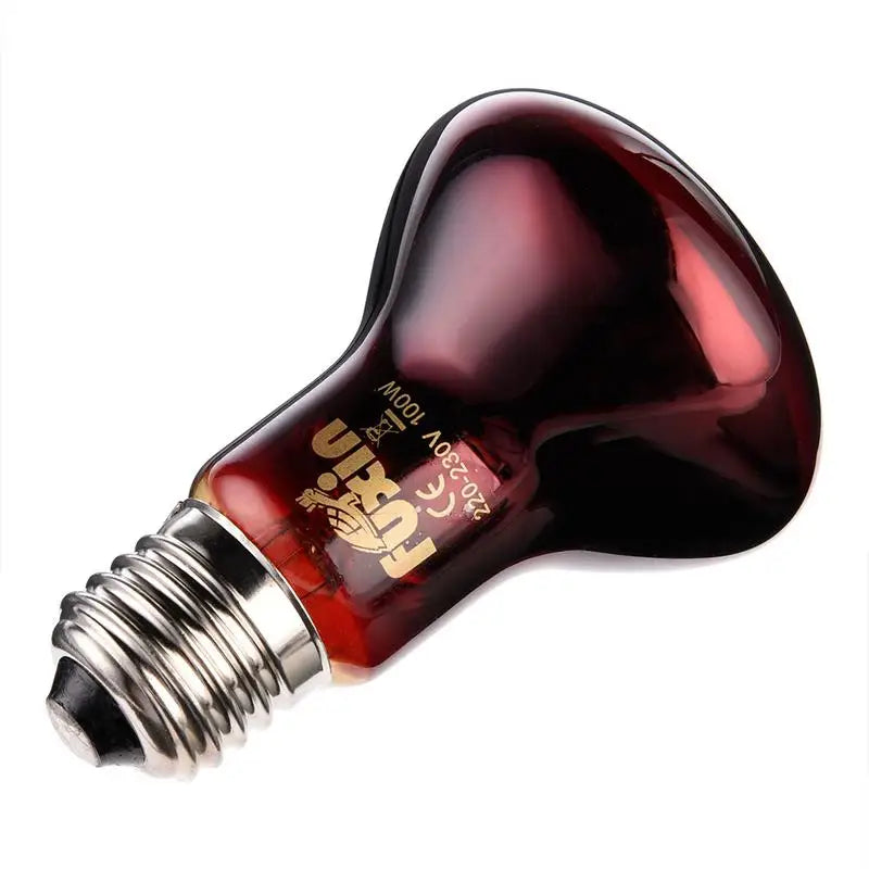 220-240V E27 Poultry Heating Bulb 100/75/60W Infrared Insulation Heating for Reptiles Plants Amphibians Pets Livestock