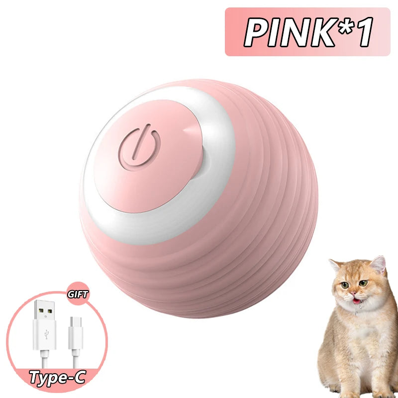 Cat Interactive Ball Toys 3 Mode Automatic Rolling Ball