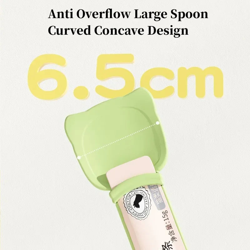 Cat Feeder Spoon Pet Snack Liquid Food Squeeze Tools Cats Dog Feeding Bowl Scoop for Wet Food Treat Dispenser Cat Accessories