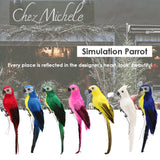 Artificial Simulation Foam Bird Creative Foam Feather Artificial Parrot Fake Animal Bird Imitation Bird Model for Garden Decor