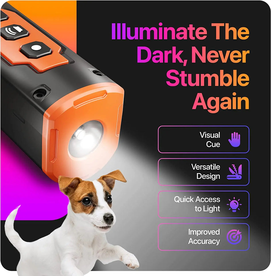 Anti Dog Bark Deterrent Device With LED Flashlight