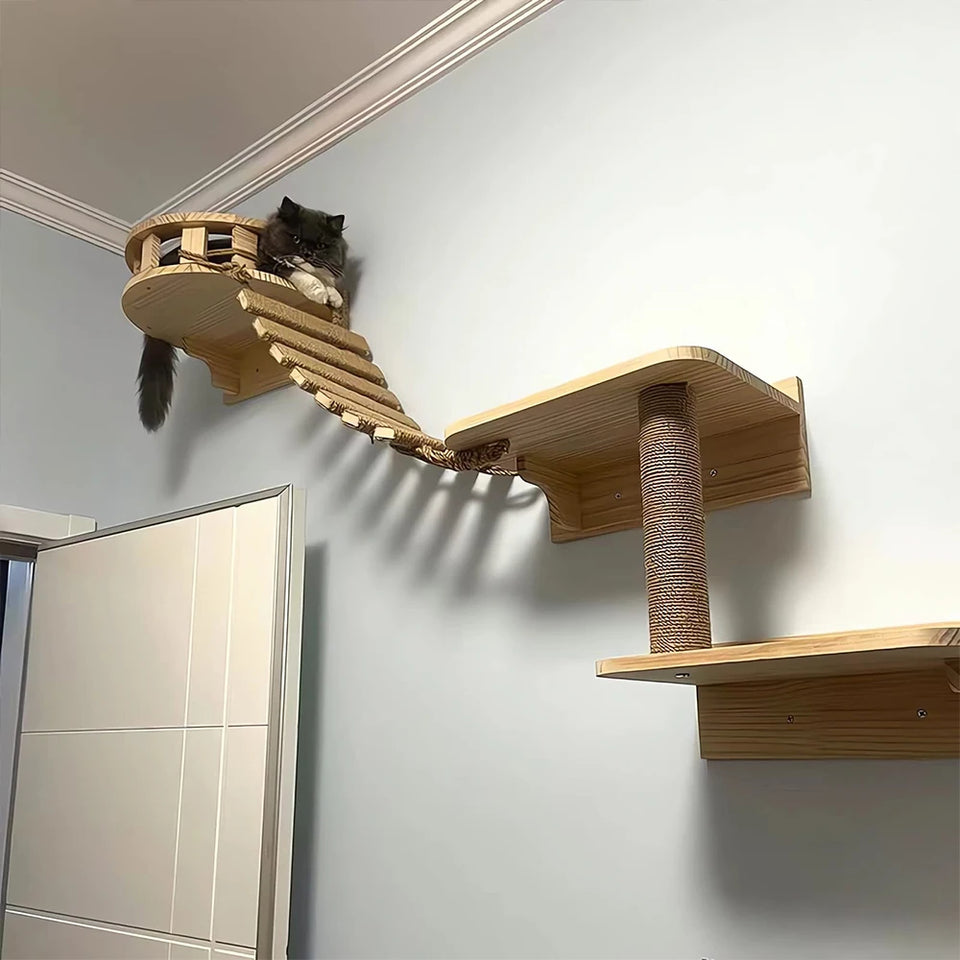 Wooden Rope Ladder for Pets