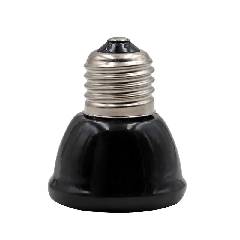 Ceramic Emitter Heat Light  Mini Black Pet Heating lamp Infrared Bulb  25/50/ 75/100W Brooder Chickens Reptile Lamp