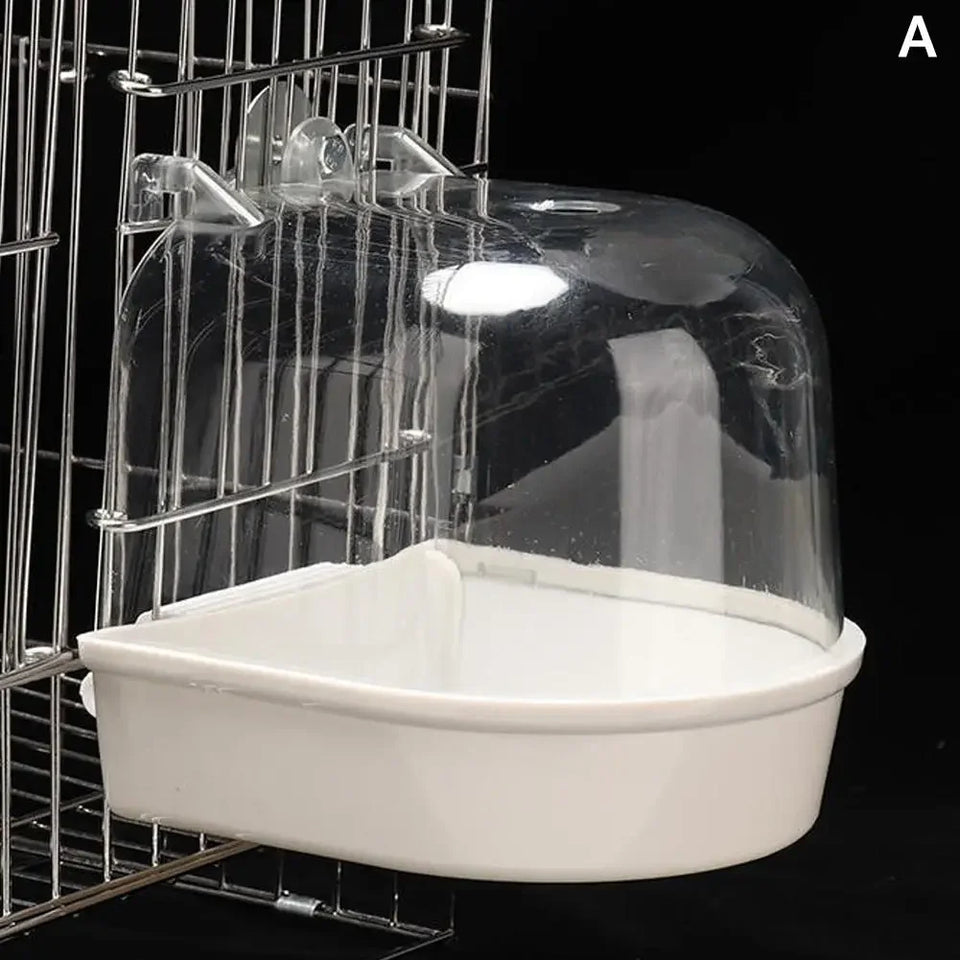 Hanging Bird Bath Is Waterproof Wear-resistant And Easy To Clean Cage-style External Bath For Birds Such As Parrots And Myn