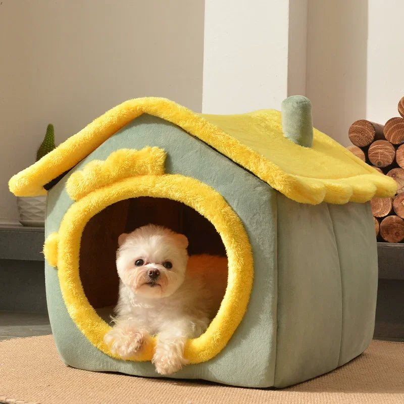 Foldable Dog House Kennel Pet Dog Bed for Small Dogs Winter Warm Cat Bed Nest Comfortable Puppy Bed Cave Sofa Pet Product