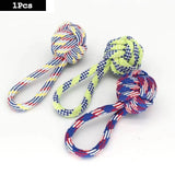 1PC Dog Toy Carrot Knot Rope Ball Cotton Rope Dumbbell Puppy Cleaning Teeth Chew Toy Durable Braided Bite Resistant Pet Supplies