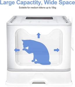 Top Entry Cat Litter Box with Scoop