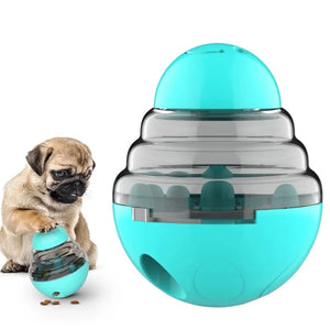 Dog Feeder Toys Tumbler Slow Food Dispenser Pet Feeder Dog Interactive Trainning Snack Storage Leakage Ball Toy