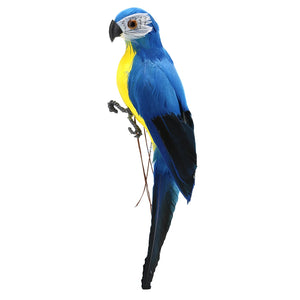 Artificial Simulation Foam Bird Creative Foam Feather Artificial Parrot Fake Animal Bird Imitation Bird Model for Garden Decor