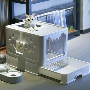 Top Entry Cat Litter Box with Scoop