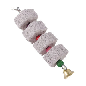 Home Tearing Cage Ornament Hanging Block Parrot Grinding Stone Bird Chew Toy Chewing Mineral